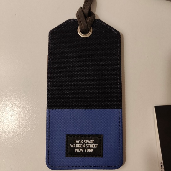 jack spade dipped luggage tag industrial canvas - Picture 7 of 8